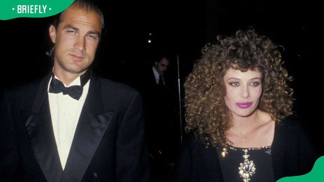 Kelly LeBrock and Steven Seagal at the 16th Annual American Film Institute Lifetime Achievement Awards