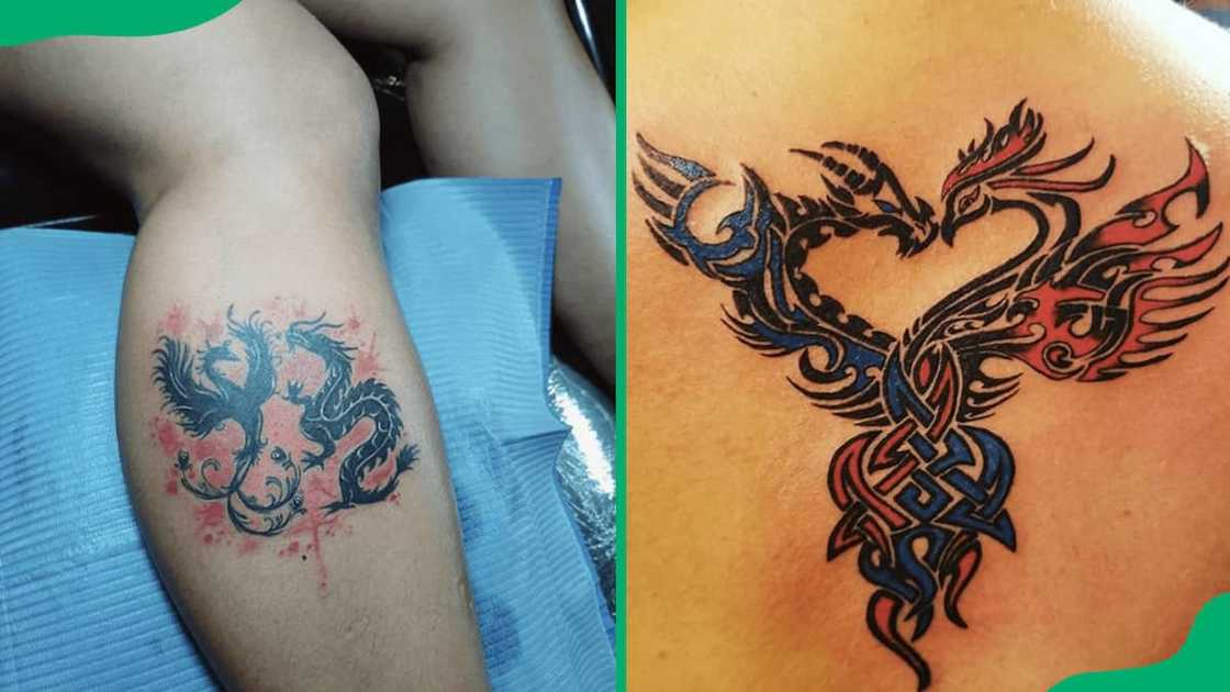 Dragon phoenix tattoos Dragon phoenix tattoos