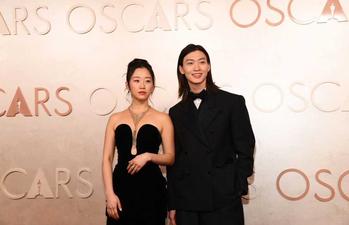 Gia Kim and Sang Heon Lee at the 97th Annual Oscars