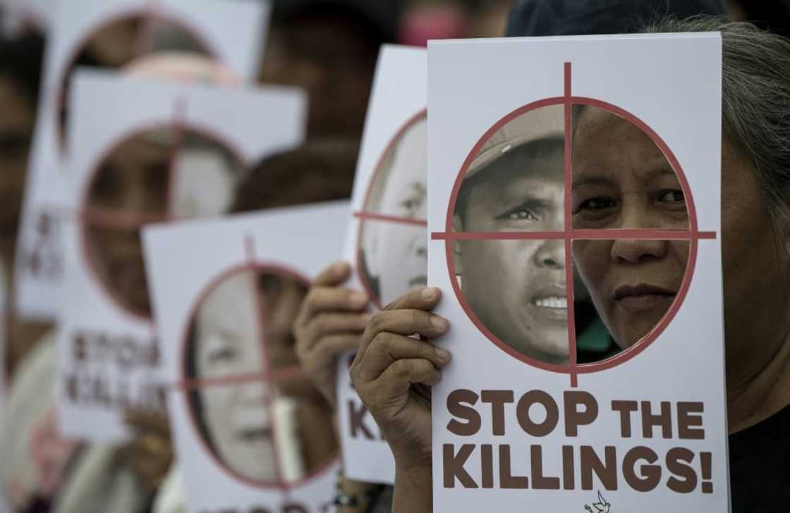 Rights groups say Philippines President Rodrigo Duterte created a climate of impunity and estimate that tens of thousands have been killed by police, hitmen and vigilantes