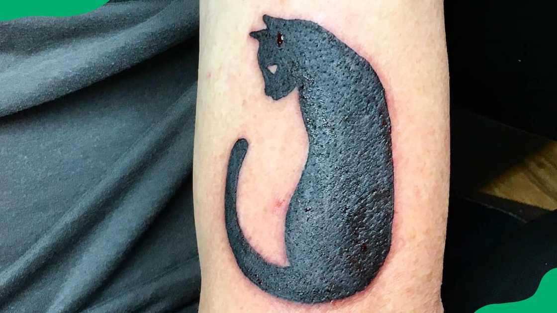 Cat silhouette tattoo Cat silhouette tattoo