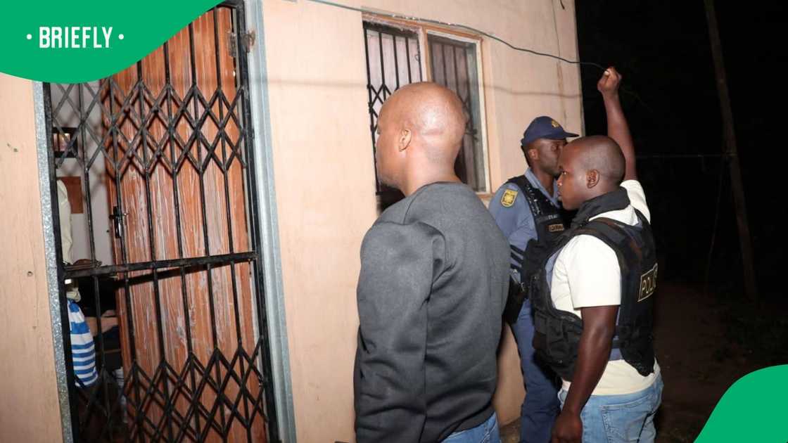 The South African Police Service arrested illegal immigrants for living in an RDP illegally