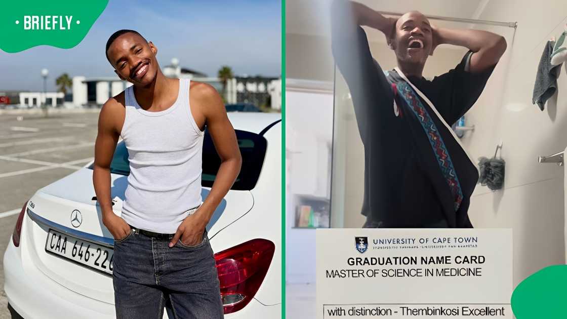 UCT graduate’s bathroom celebration for master’s with distinction has Mzansi cheering UCT graduate’s bathroom celebration for master’s with distinction has Mzansi cheering
