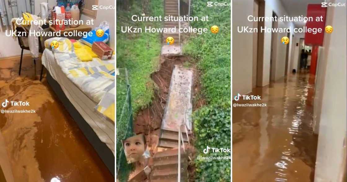 Flooding damage at UKZN campus Flooding damage at UKZN campus