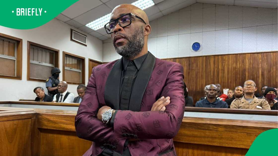 Vusimuzi "Cat" Matlala showed up in court with a fancy outfit Vusimuzi "Cat" Matlala showed up in court with a fancy outfit