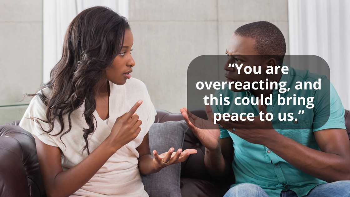 A couple arguing A couple arguing