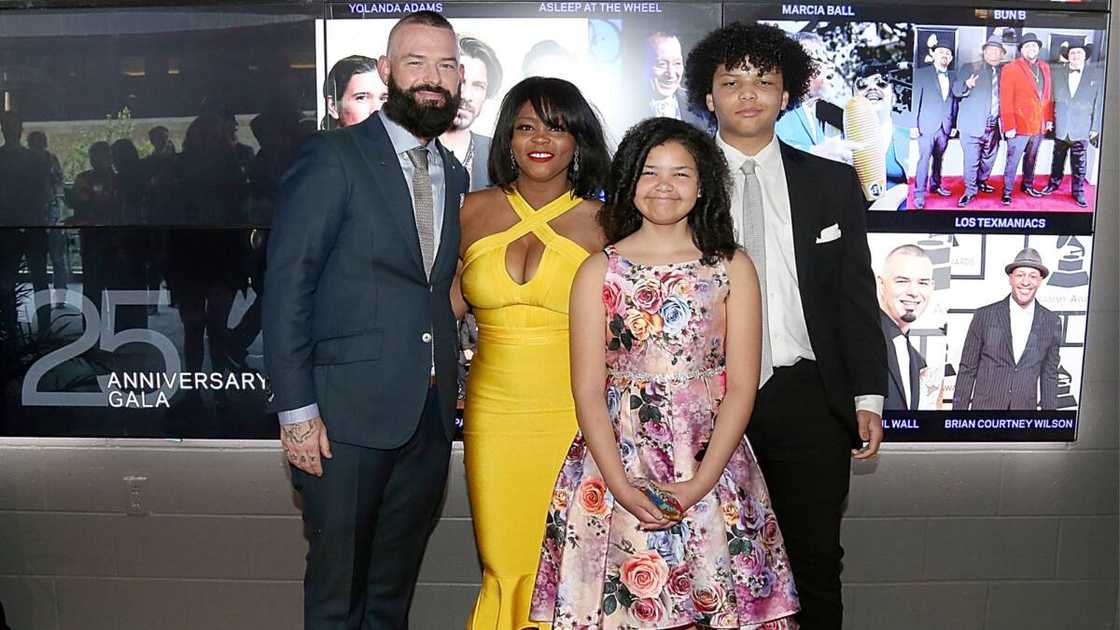 Paul Wall, Crystal Slayton, Noelle Slayton and William Patrick Slayton (left to right) during the Texas Chapter of the Recording Academy's 25th Anniversary Gala at ACL Live on 18th July 2019 in Austin. Paul Wall, Crystal Slayton, Noelle Slayton and William Patrick Slayton (left to right) during the Texas Chapter of the Recording Academy's 25th Anniversary Gala at ACL Live on 18th July 2019 in Austin.