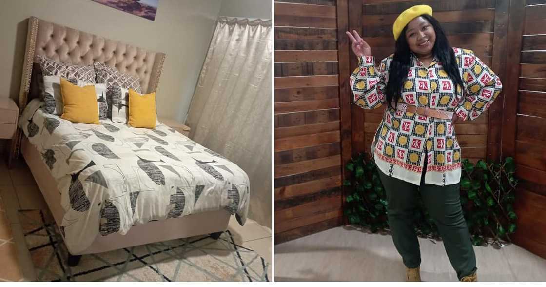 The Jozi lady wowed many with her lovely home.