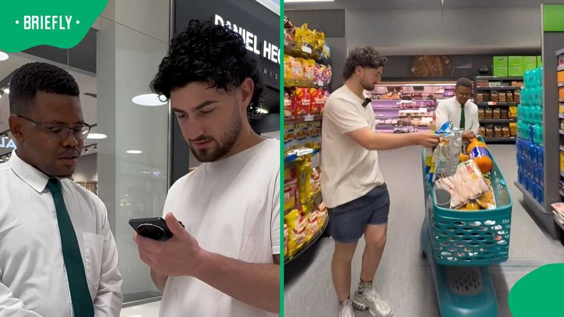 A Good Samaritan bought a stranger groceries.
