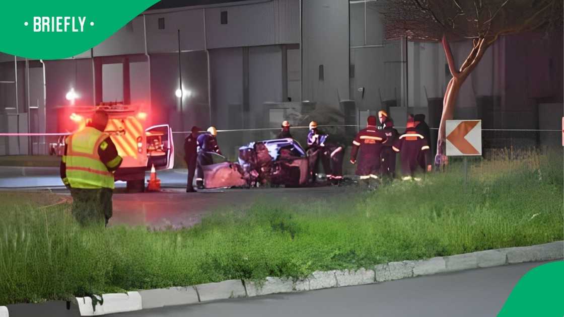 Four of the vehicle's occupants were killed instantly
