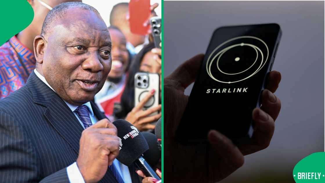 The Economic Freedom Fighters slammed Cyril Ramaphosa after rumours of a deal with Starlink surfaced The Economic Freedom Fighters slammed Cyril Ramaphosa after rumours of a deal with Starlink surfaced