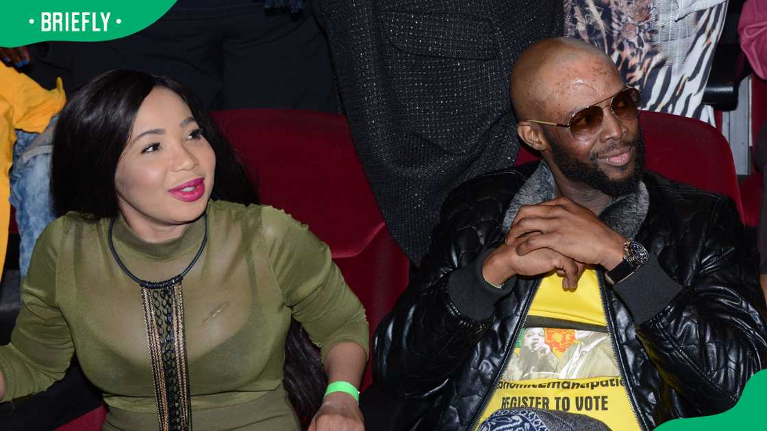 Kwaito singers Mshoza and Mandoza in Johannesburg Kwaito singers Mshoza and Mandoza in Johannesburg