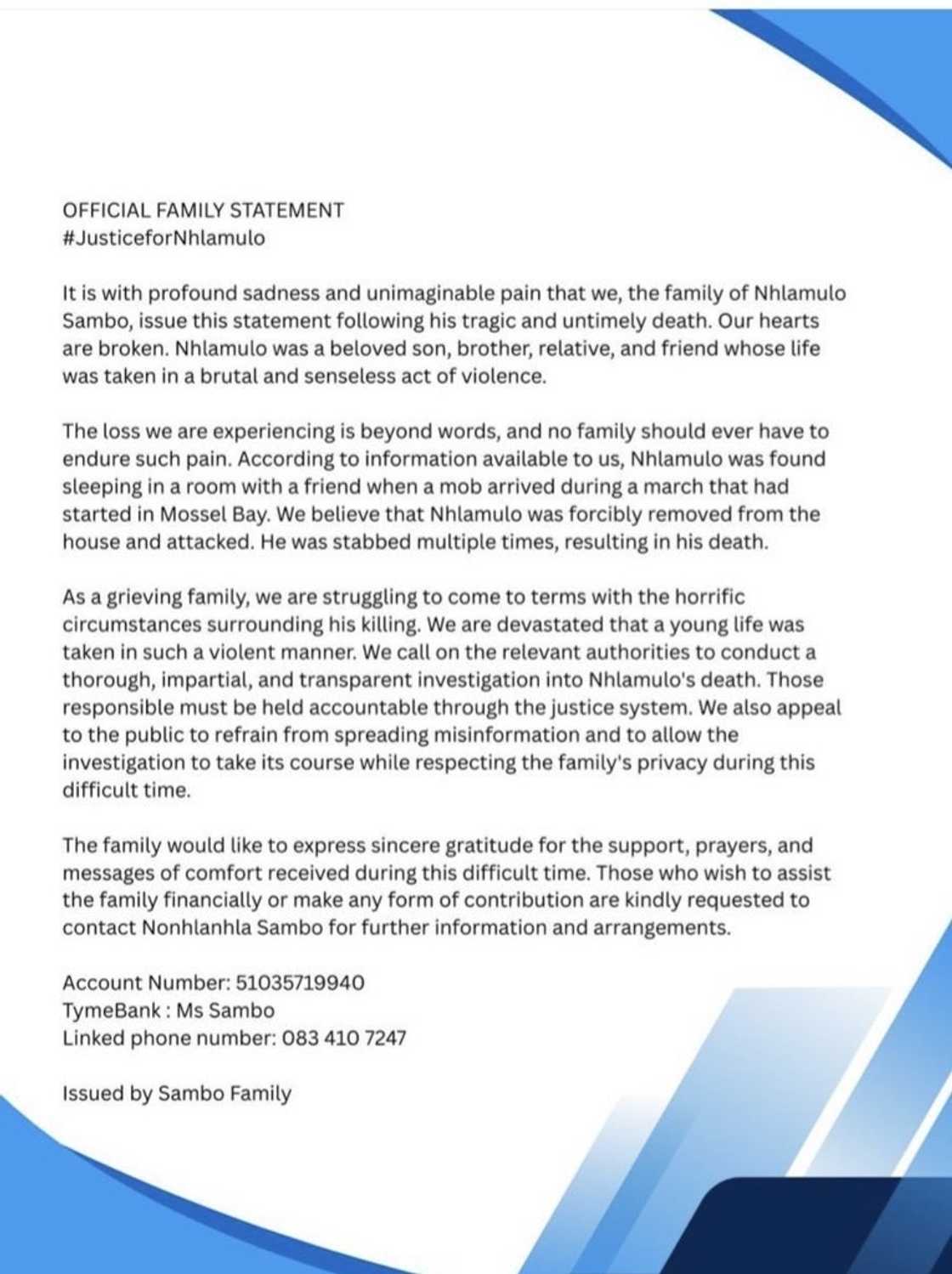 Statement Statement