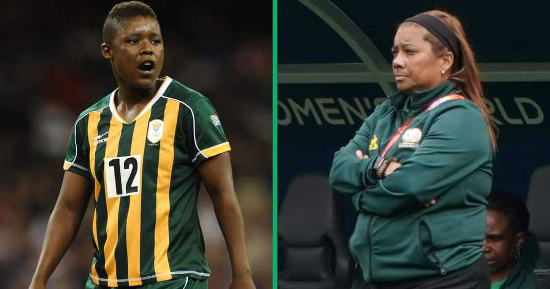 Former Banyana star Portia Modise made a racist comment about Desiree Ellis' side. Former Banyana star Portia Modise made a racist comment about Desiree Ellis' side.