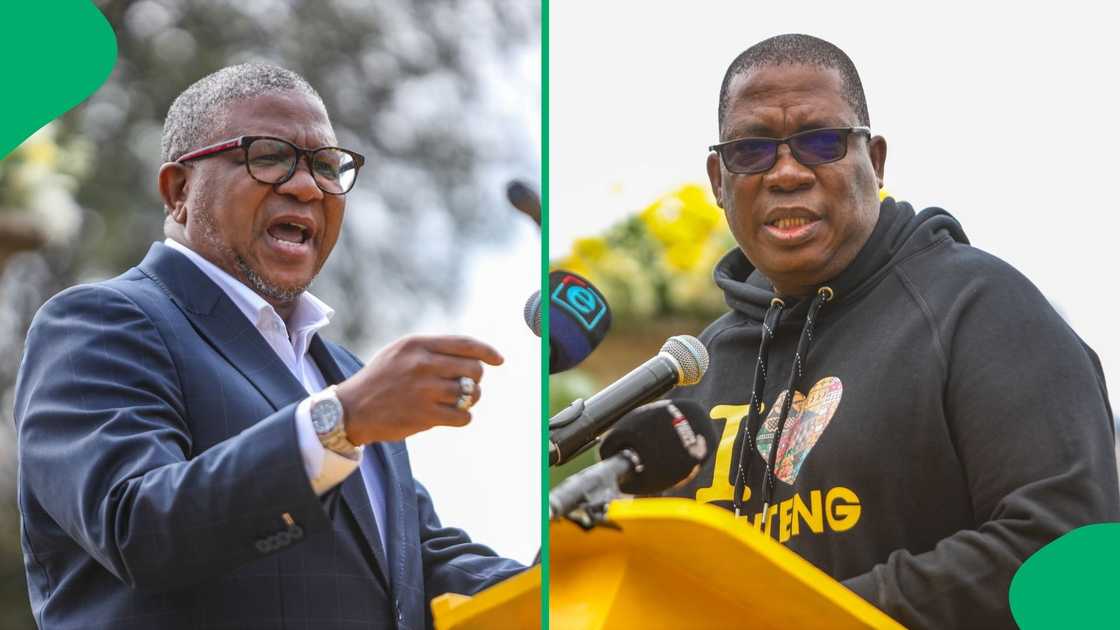 Fikile Mbalula and Panyaza Lesufi