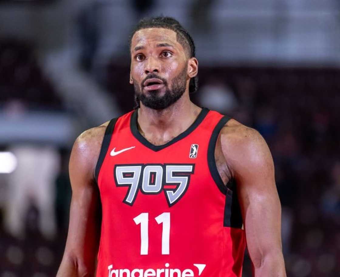 Justice Winslow during an NBA G League game against the Indiana Mad Ants