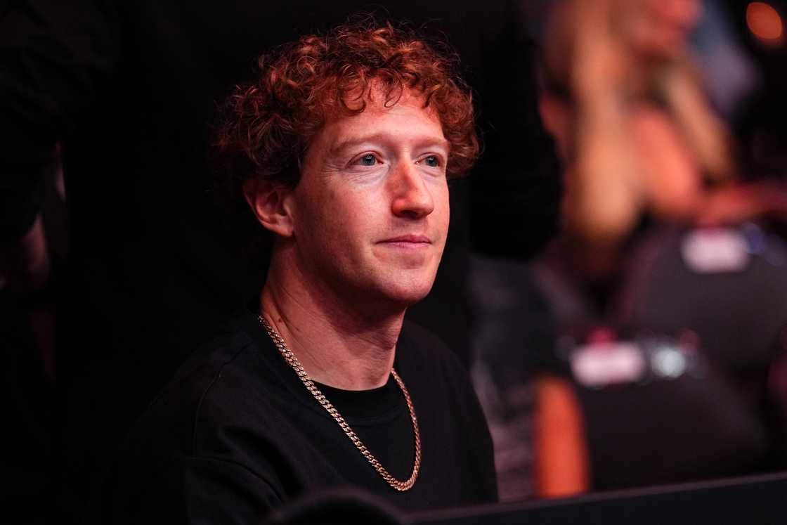 Mark Zuckerberg attends the UFC 313 event at T-Mobile Arena in Las Vegas, Nevada