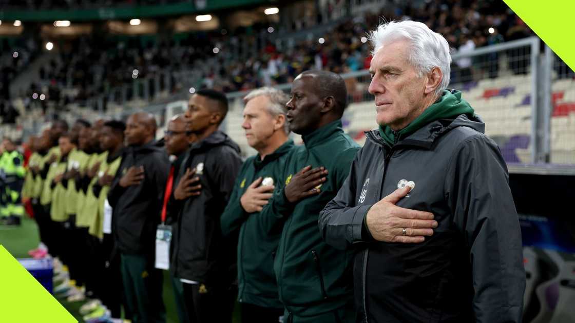 Hugo Broos saw his side throw away three points in Congo. Hugo Broos saw his side throw away three points in Congo.