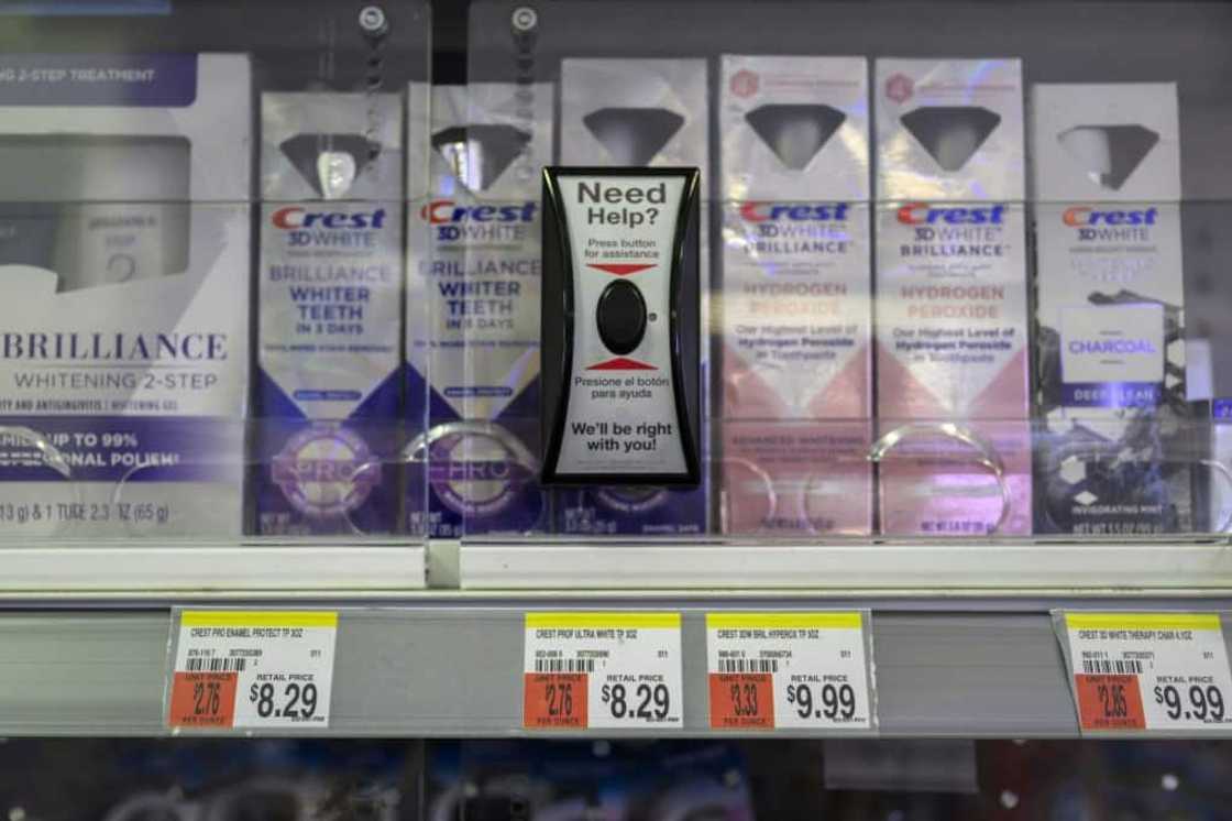 Even toothpaste is kept locked up at some drugstores in New York City Even toothpaste is kept locked up at some drugstores in New York City