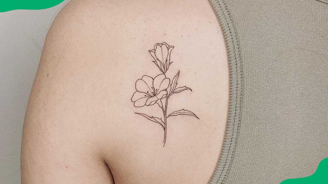 Primrose flower tattoo Primrose flower tattoo