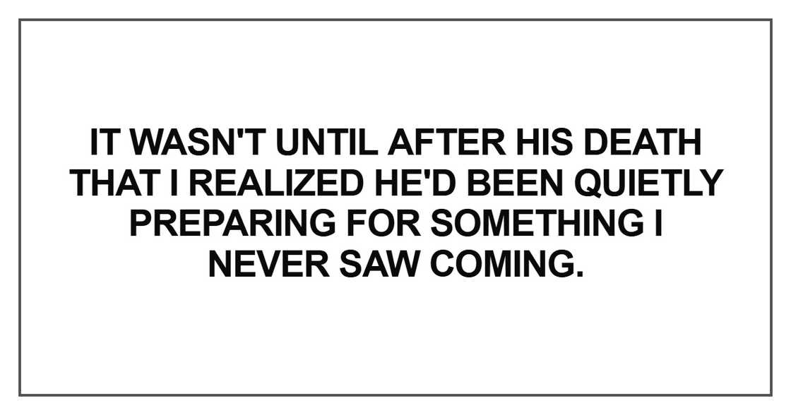 It wasn't until after his death