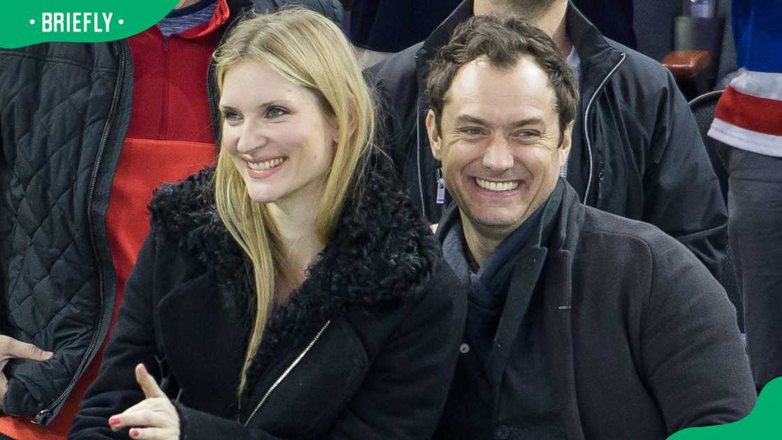 Jude Law and Philipa Coan in New York City