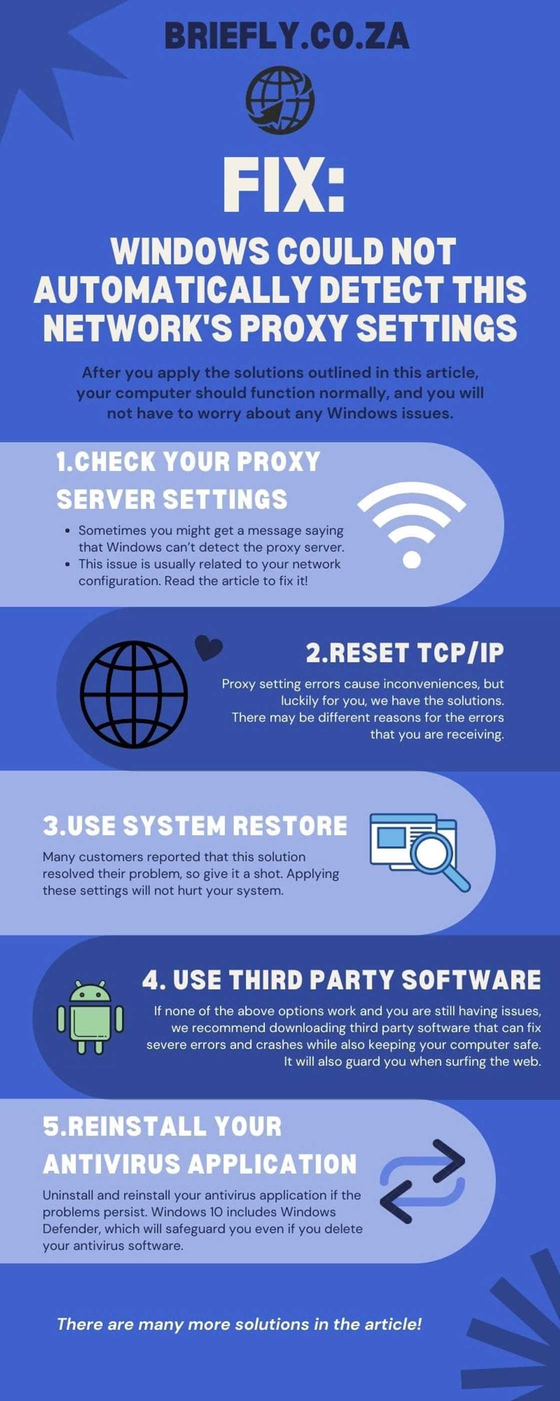 Fix: Windows could not automatically detect this network's proxy settings Fix: Windows could not automatically detect this network's proxy settings
