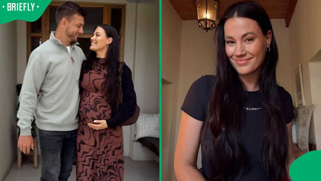 Handré and Marise Pollard during her pregnancy. Handré and Marise Pollard during her pregnancy.