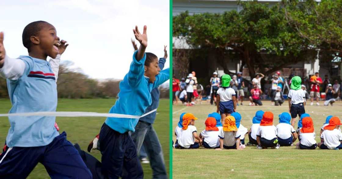 School kid in TikTok video races School kid in TikTok video races
