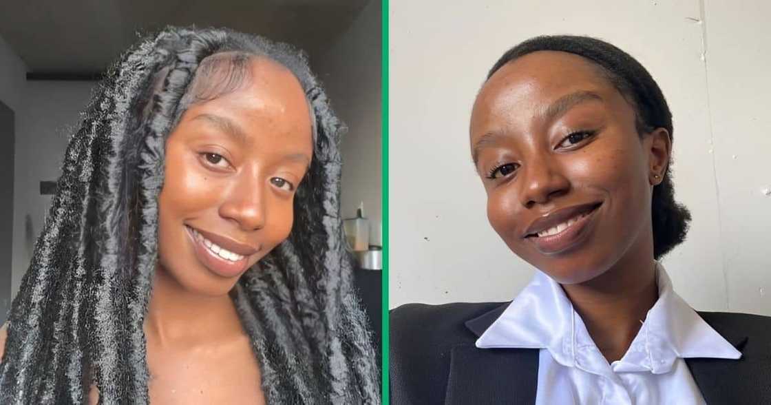 Black woman smiling casual and professional Black woman smiling casual and professional