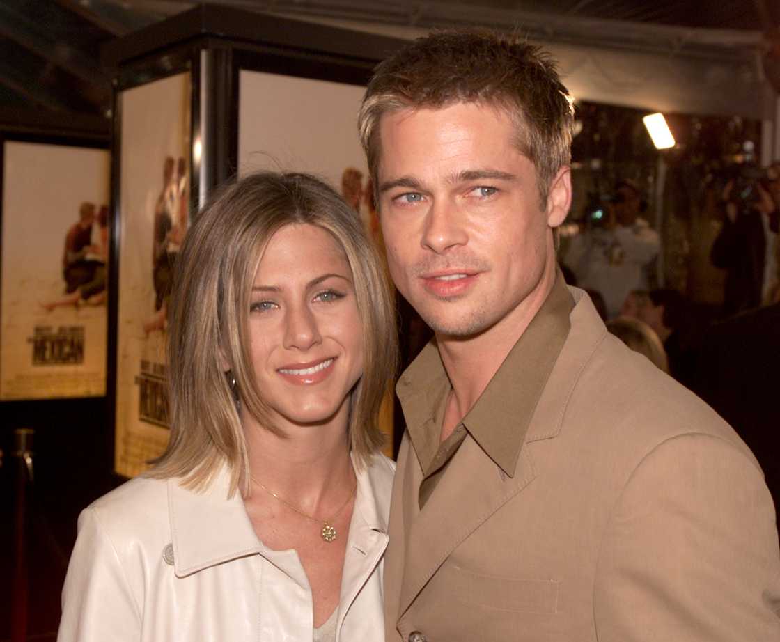 Brad Pitt and Jennifer Aniston at The Mexican premiere