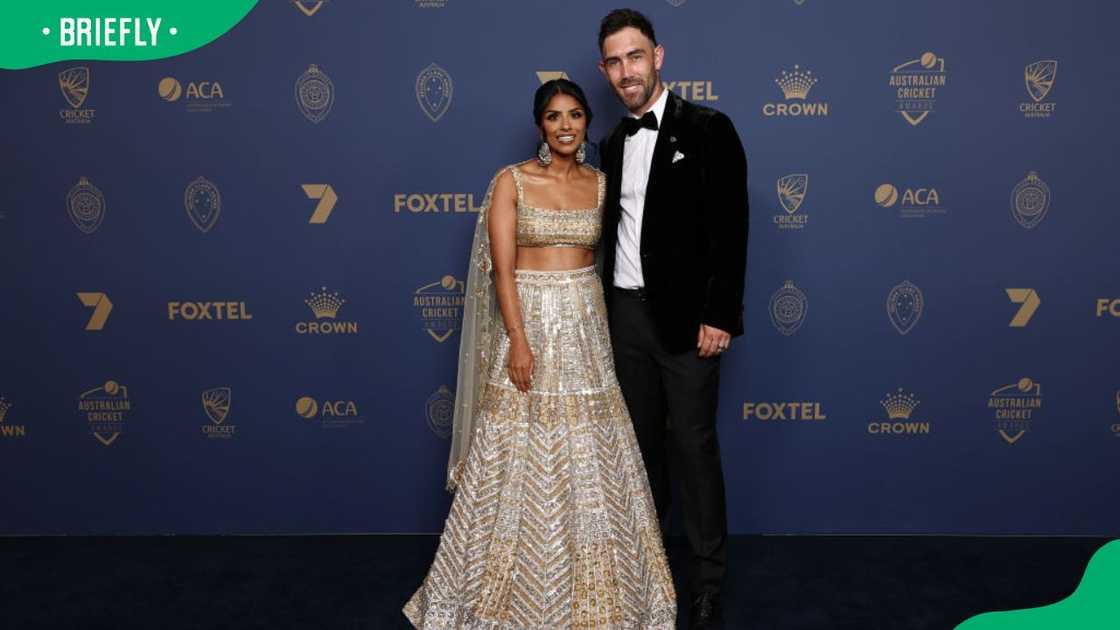 Glenn Maxwell and Vini Raman and during the 2025 Cricket Australia Awards at Crown Palladium Glenn Maxwell and Vini Raman and during the 2025 Cricket Australia Awards at Crown Palladium