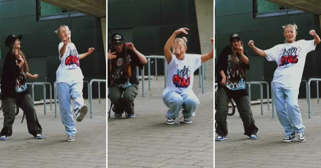 Two German ladies dancing to an Indian song