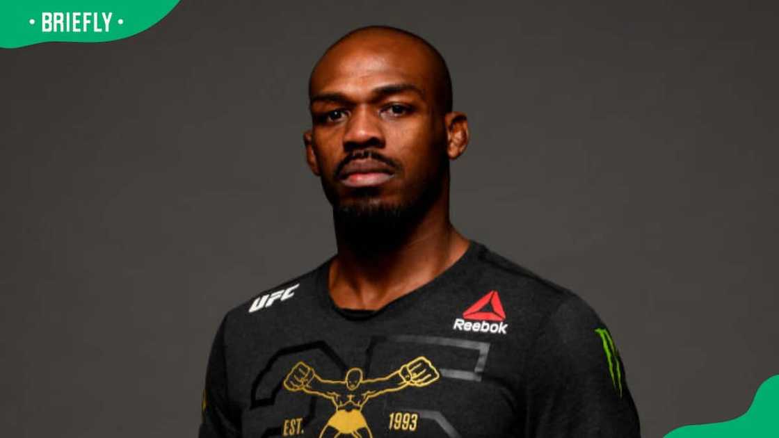 Jon Jones poses during the UFC 232 event inside The Forum Jon Jones poses during the UFC 232 event inside The Forum