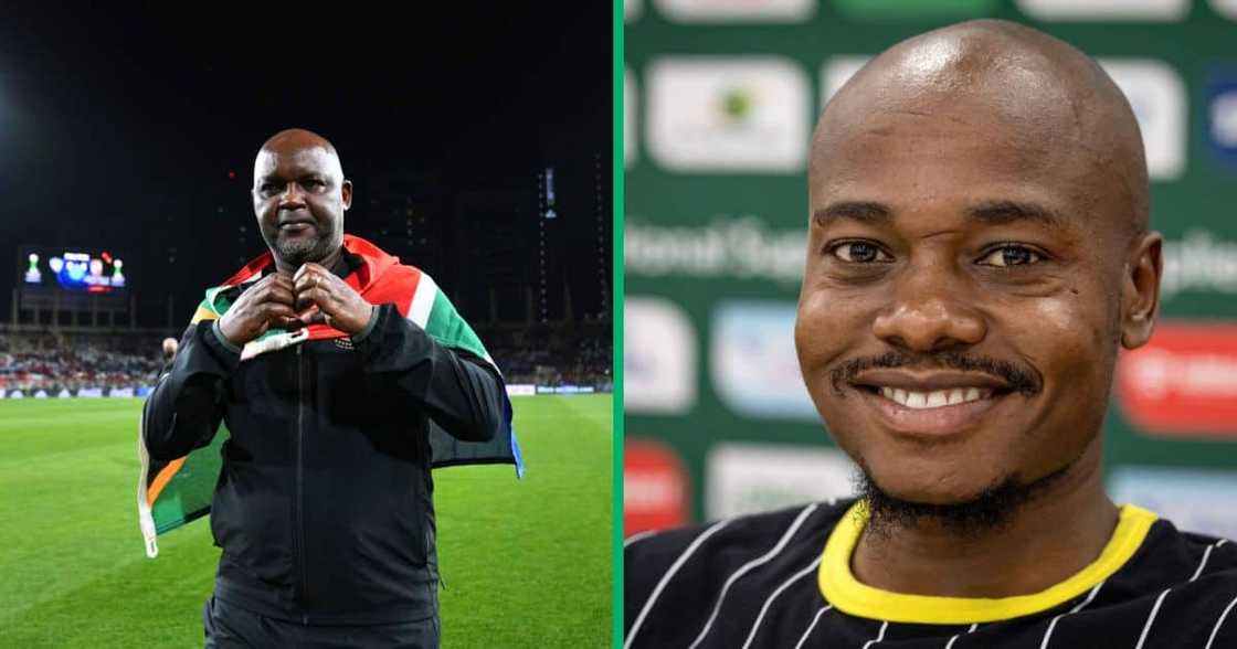 Pitso Mosimane praised Percy Tau's performance despite him missing a penalty Pitso Mosimane praised Percy Tau's performance despite him missing a penalty