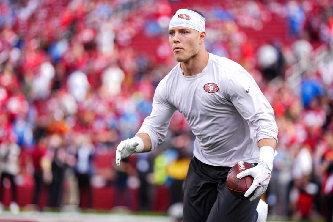 Christian McCaffrey during the NFC Championship Christian McCaffrey during the NFC Championship