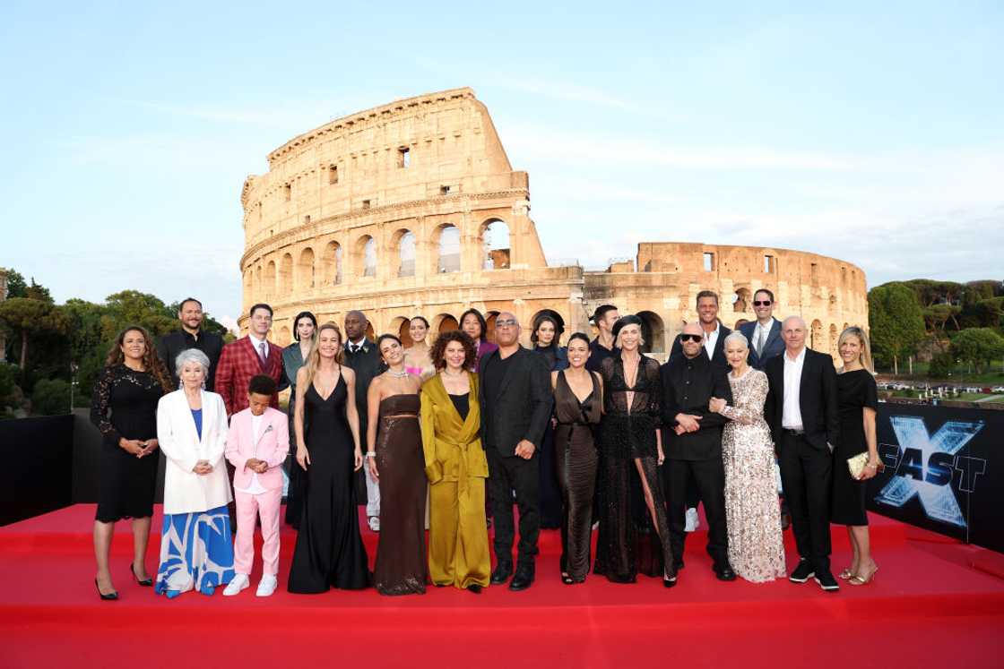 Fast X cast and crew at Colosseo Fast X cast and crew at Colosseo