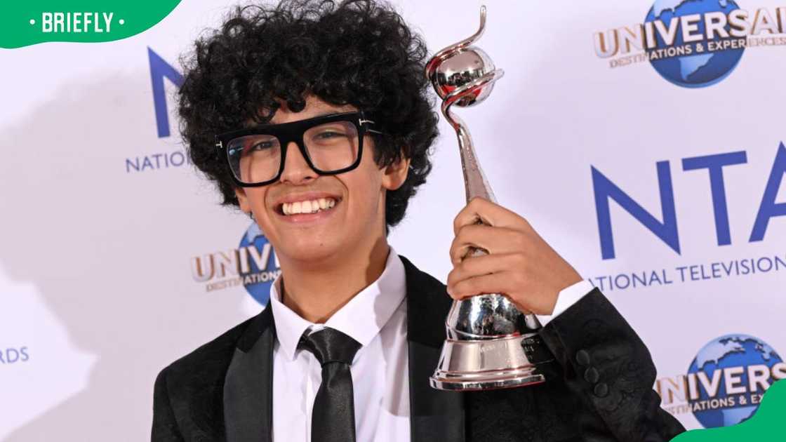 Moosa Mostafa during the 2023 National Television Awards at The O2 Arena Moosa Mostafa during the 2023 National Television Awards at The O2 Arena