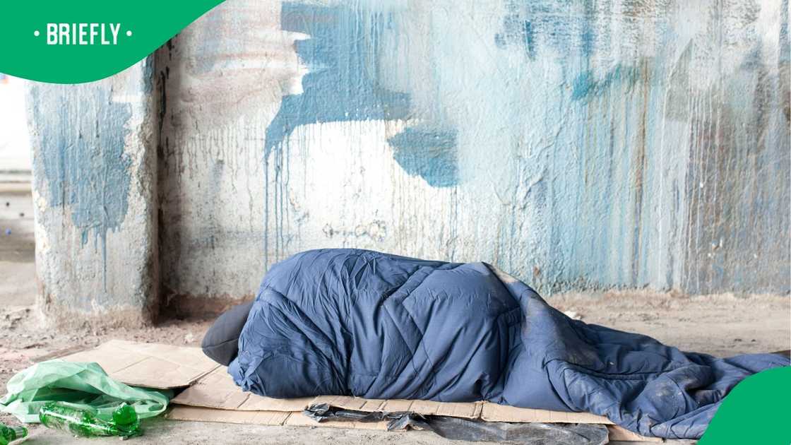 A stock image of a homeless man A stock image of a homeless man