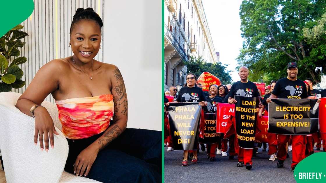 Jackie Phamotse reacted to the EFF's SONA entrance