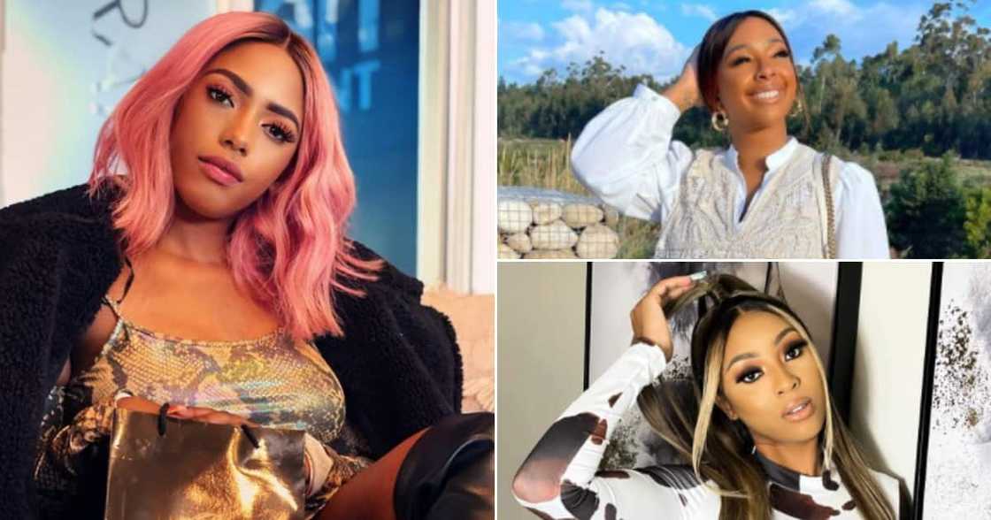 Boity Thulo, Nadia Nakai, Gigi Lamayne, female, rapper. Boity Thulo, Nadia Nakai, Gigi Lamayne, female, rapper.