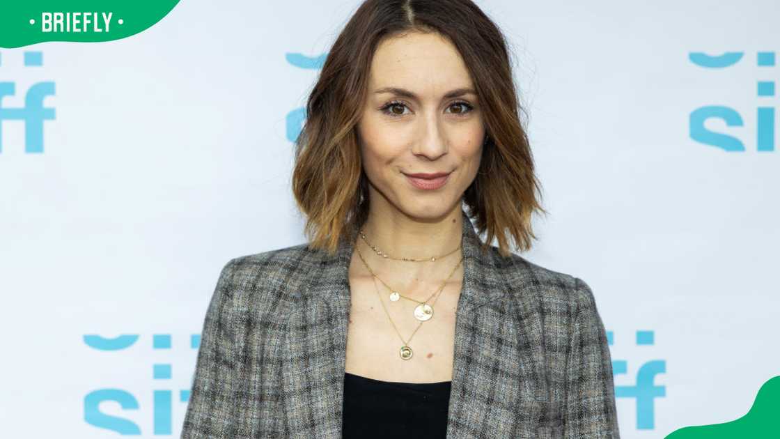 Troian Bellisario during the 2022 premiere of Doula at the SIFF Uptown Theatre