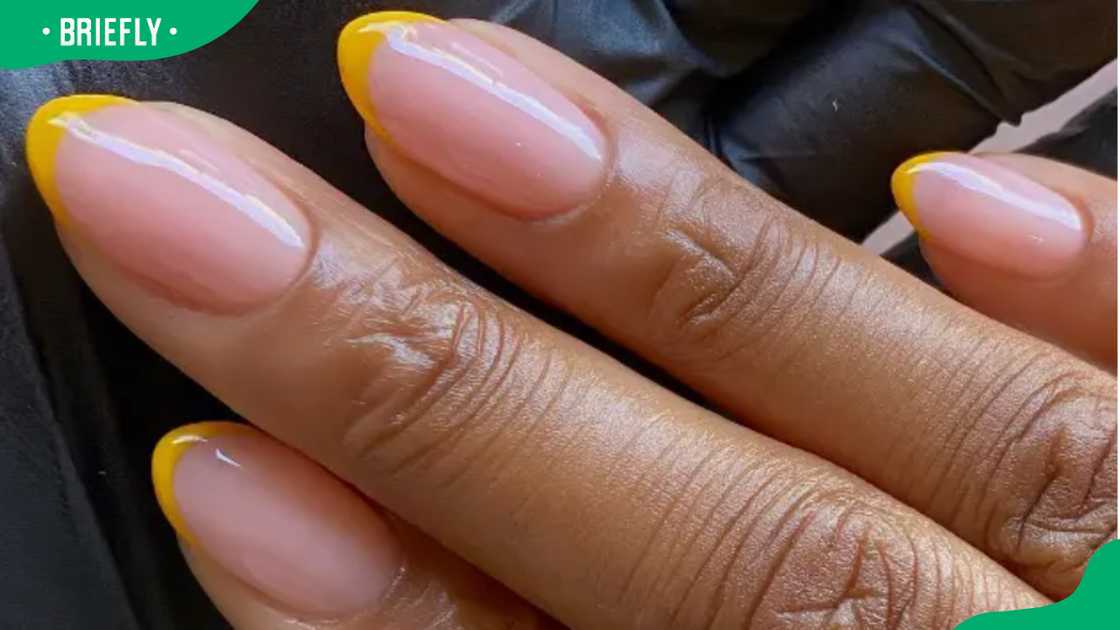 Yellow almond design Yellow almond design