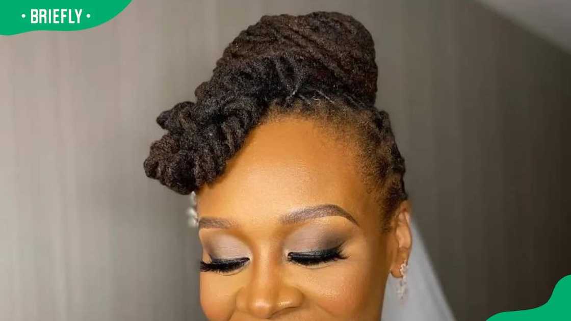 wedding hairstyles for short locs