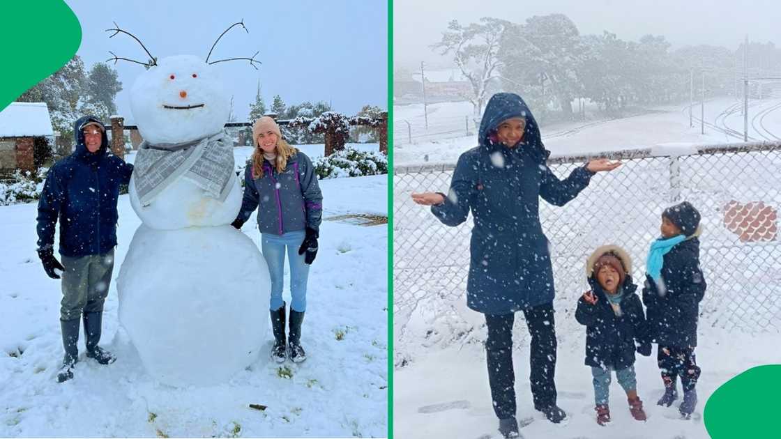 Viewers were stunned by the sighting, and advised residents to stay warm Viewers were stunned by the sighting, and advised residents to stay warm