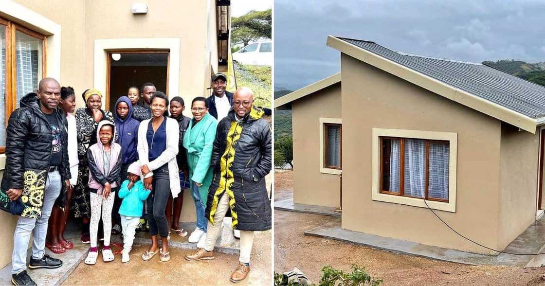 Collen Mashawana blesses two KZN families with new homes Collen Mashawana blesses two KZN families with new homes