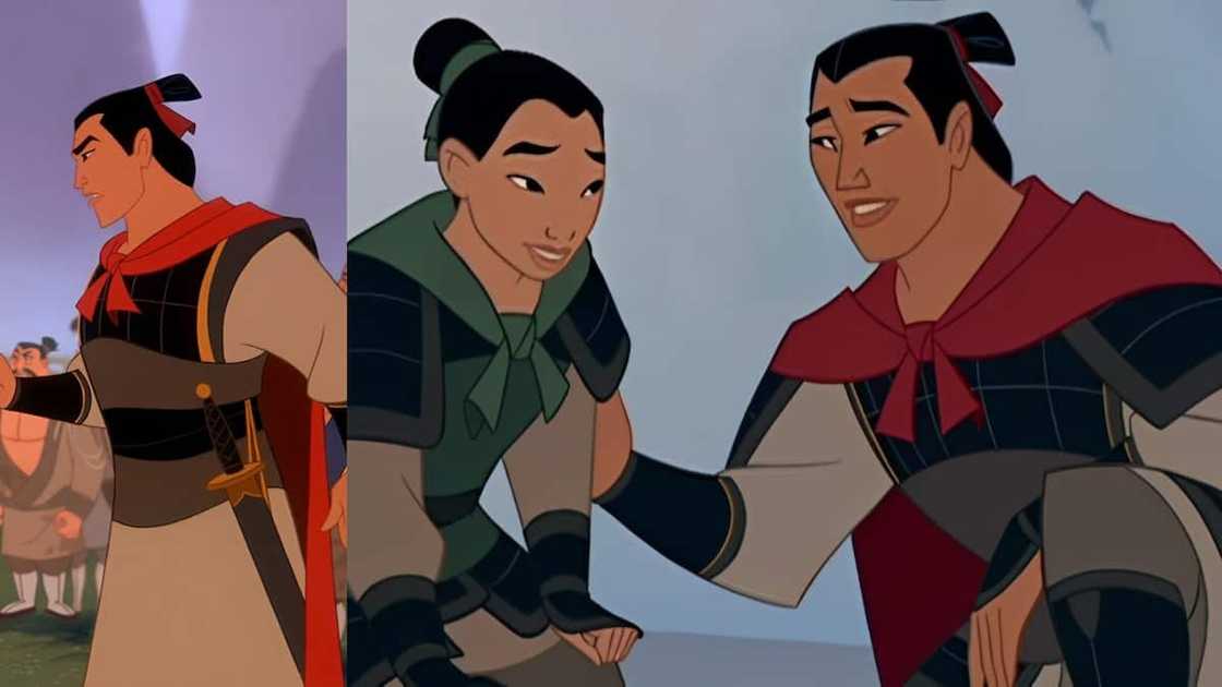 Li Shang with Mulan in Disney's Mulan Li Shang with Mulan in Disney's Mulan
