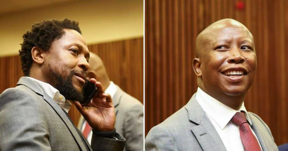 EFF leaders Julius Malema and Mbuyiseni Ndlozi EFF leaders Julius Malema and Mbuyiseni Ndlozi
