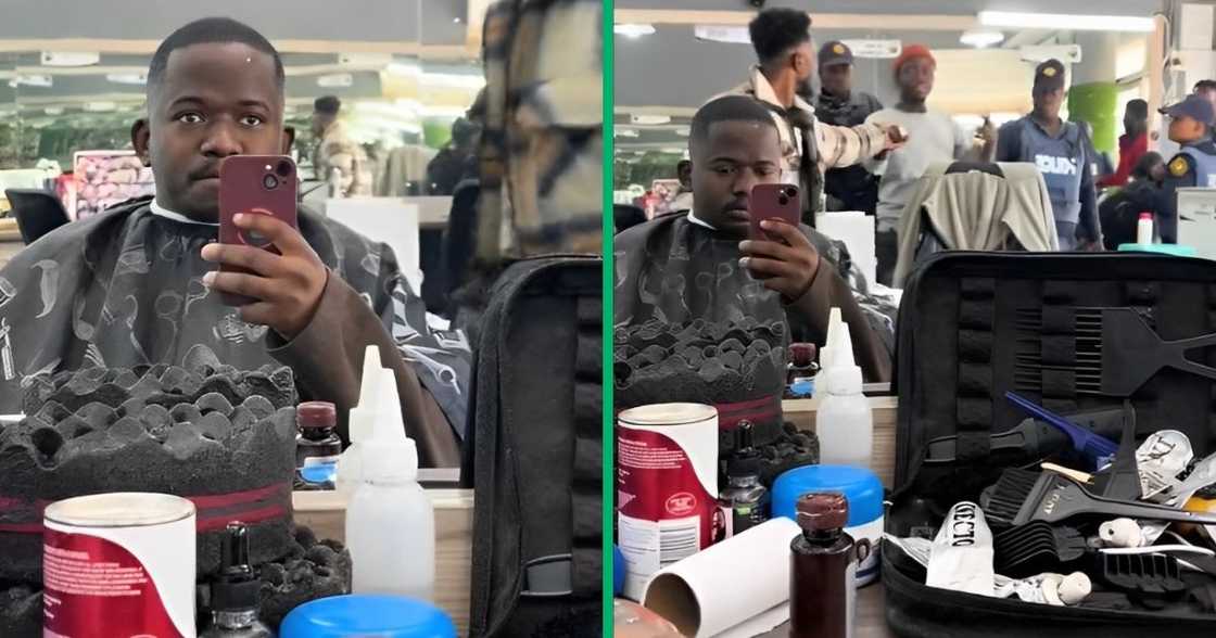 Man's barber arrested during hair cut