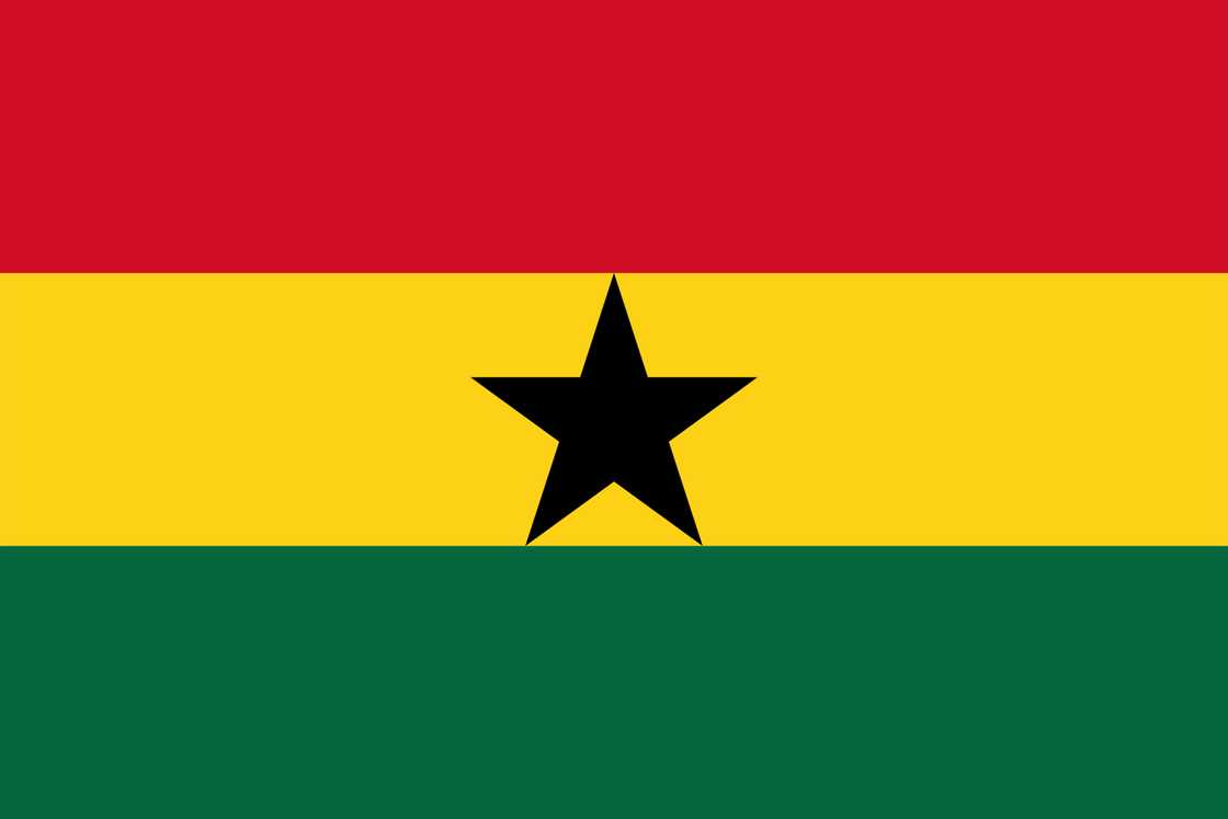 The flag of Ghana